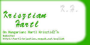 krisztian hartl business card